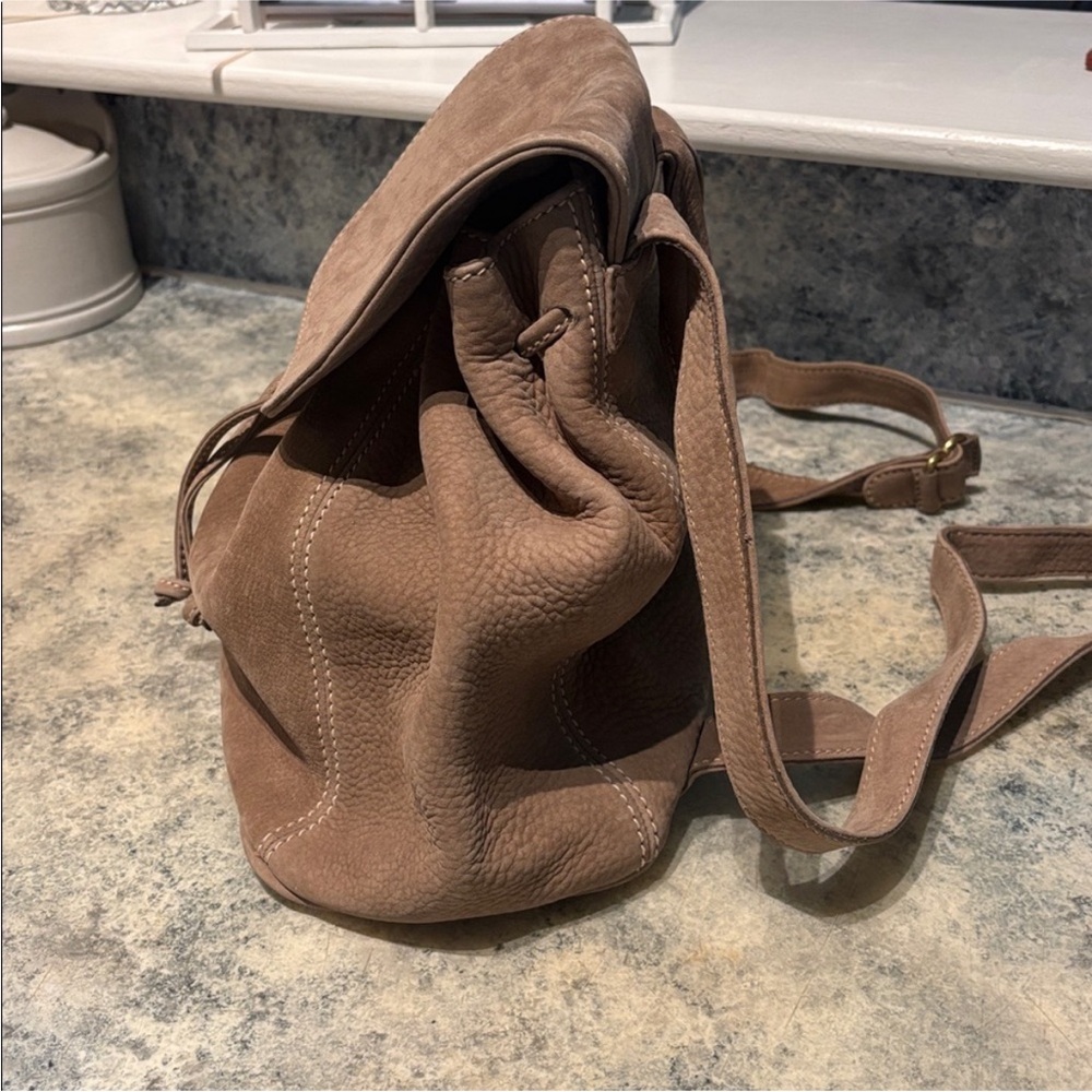 Vintage Coach Sonoma Nubuck Leather Chamois Backpack 4938. Made in Italy - Picture 6 of 13